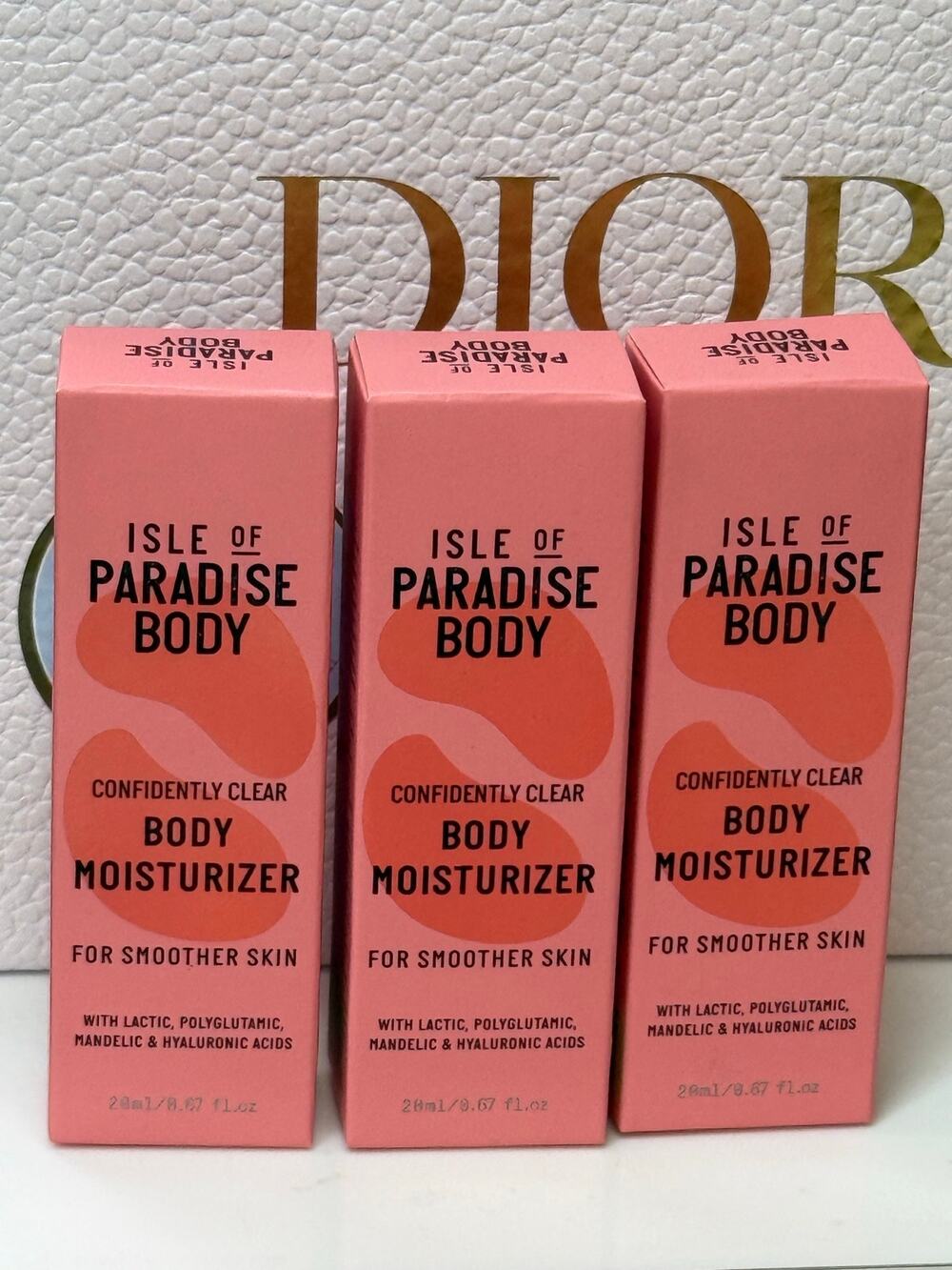 Isle of Paradise BUNDLE of 3 Confidently Clear Body Moisturizer - Smoother Skin